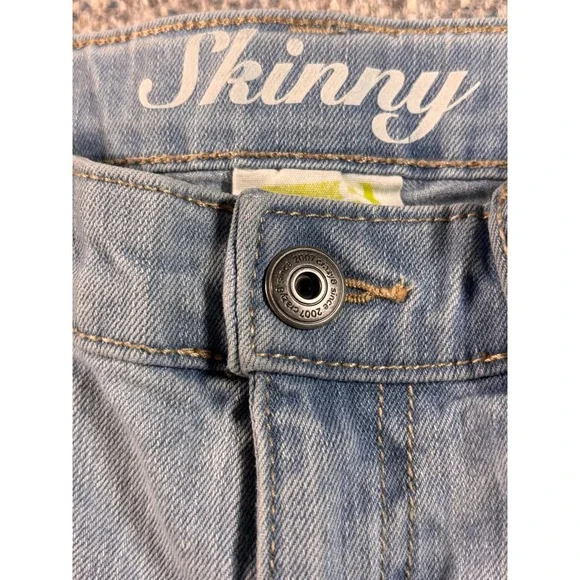 Crazy 8 Girls Skinny Jeans Light Wash Size 8 Denim Pants - Picture 2 of 4